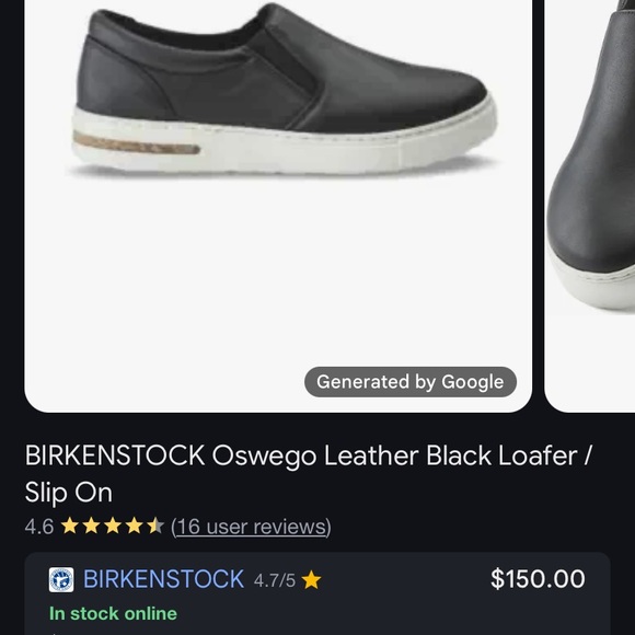 COPY - Birkenstock Oswego Black Leather Loafers - Picture 1 of 11